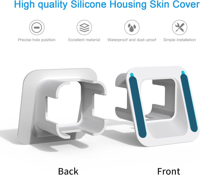 SURVADV Window Mount for Wyze Cam V3/V3 Pro/V4, Adjustable Angle Tilt, No Screws, No Reflections, Self-Adhesive, Damage-Free Installation for Indoor/Outdoor Monitoring, Glass Windows/Door Bracket Holder-White - Image 2